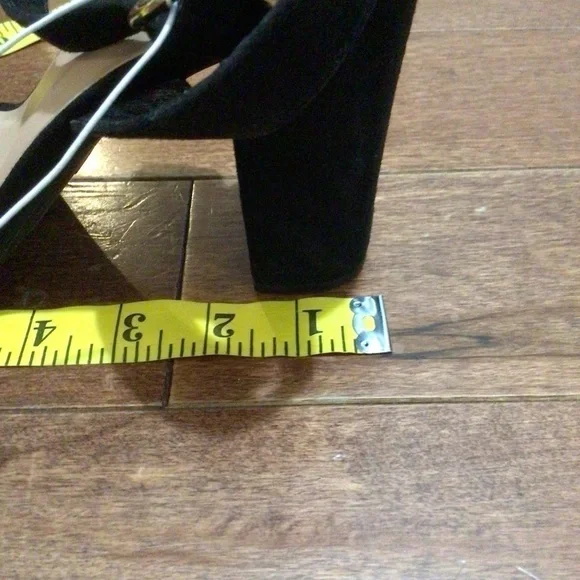 A NewDay Black Thick Heel Shoes Ankle Strap heeled sandal - Picture 11 of 13